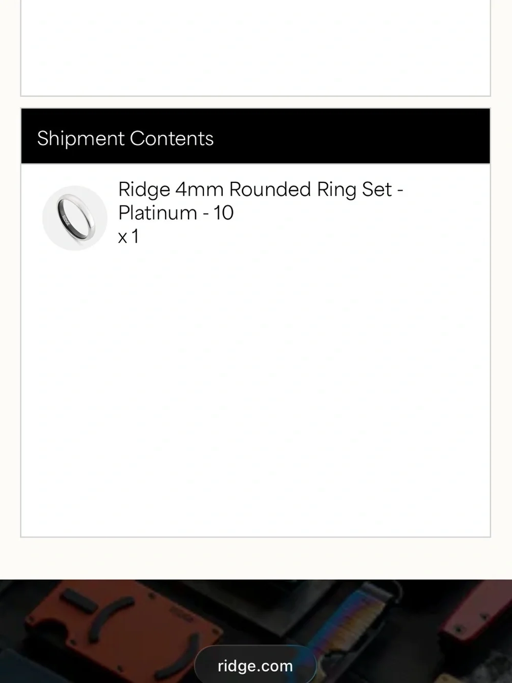 Platinum Rounded Ring Set (4mm) size 10 wedding band